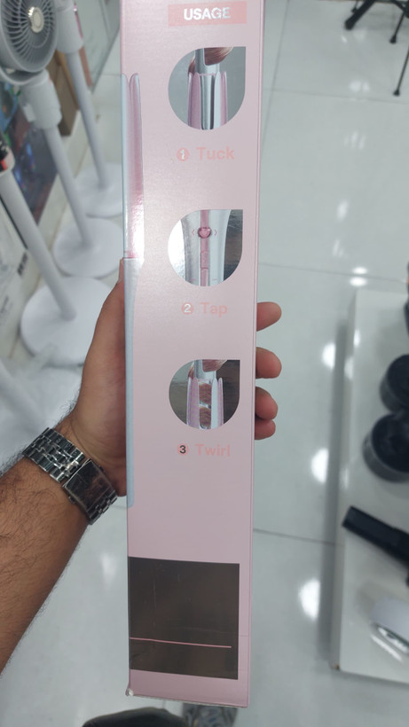 دستگاه کرلی شیگلم اصلی اورجینال رنگ کمیاب وجذاب صورتی سایز ۲۵ ضمانت سلامت گارانتی تست و مرجوعی در صورت ایراد ارسال فوری