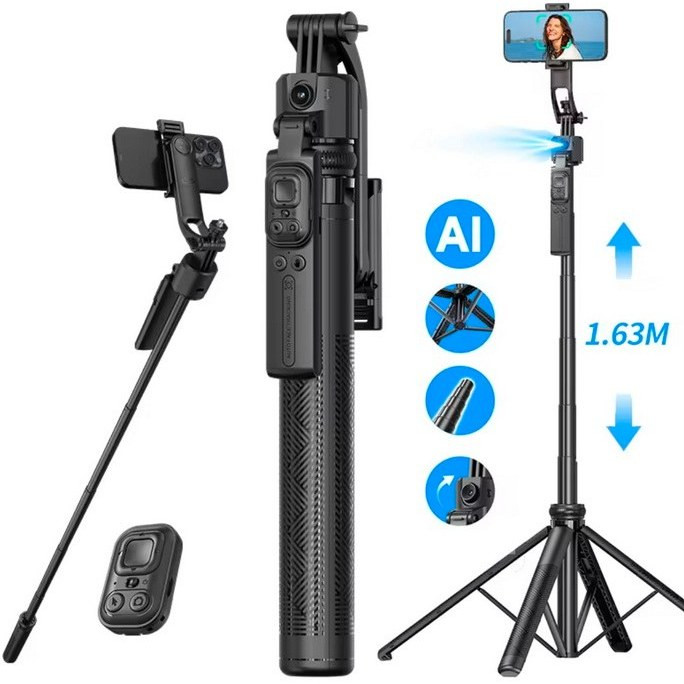 مونوپاد و گیمبال مدل AI FACE C17 اورجینال مجهز به هوش مصنوعی استابلایزر قابلیت ردیابی چهره و چرخش ۳۶۰ درجه ضمانت تست و مرجوعی در صورت ایراد ارسال فوری به سراسر کشور