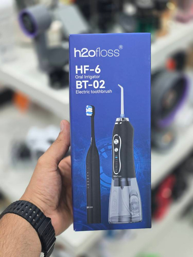 ست مسواک و واترجت برند H2ofloss مدل HF-6 BT-02 کیفیت اصلی ضمانت سلامت و گارانتی مرجوعی در صورت ایراد ارسال فوری به سراسر کشور