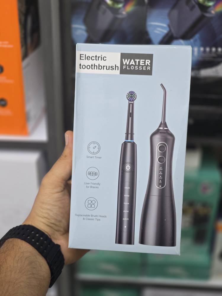 ست مسواک برقی و واتر جت Electric Toothbrush و واترفلاسر Water Flosser  ضمانت سلامت گارانتی تست و‌مرجوعی در صورت ایراد ارسال فوری