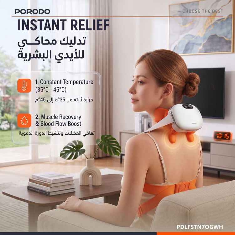 ماساژور طرح دست چنگکی برند پرودو Porodo کیفیت عالی ضمانت سلامت گارانتی تست و مرجوعی در صورت ایراد ارسال فوری