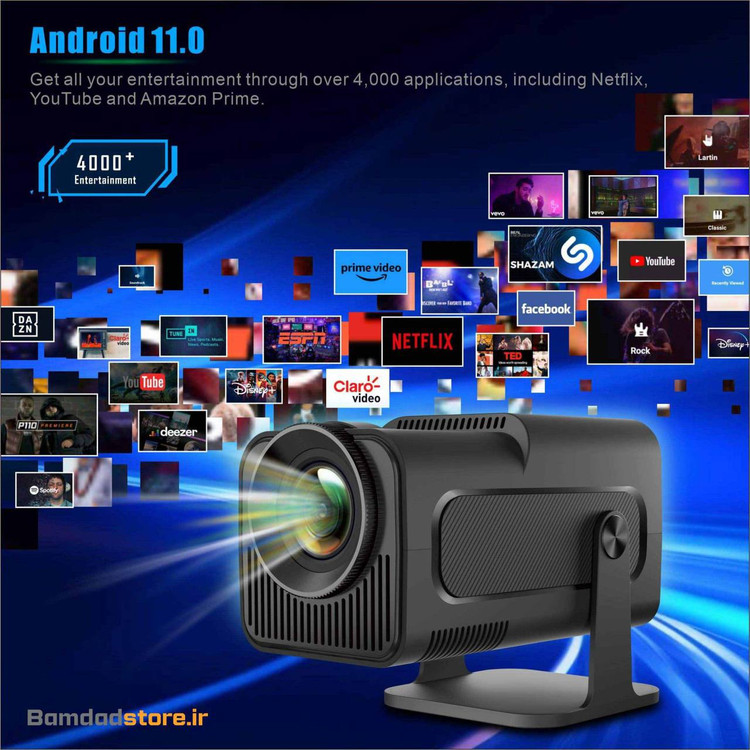 ویدیو پروژکتور اورجینال HY320 کارتن طلایی اصلی همراه با کابل HDMI ضمانت سلامت گارانتی تست و مرجوعی در صورت ایراد ارسال فوری به سراسر کشور