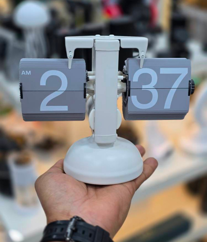 ساعت رومیزی ورقه ای Flip Clock اورجینال در چهار رنگ ضمانت تست و مرجوعی در صورت ایراد ارسال فوری