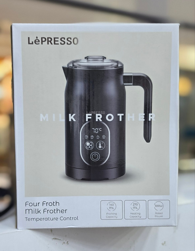 کفساز شیر ۴ کاره 4-in-1 Milk Frother برند LėPRESSO مدل LP027 : LPCFFM0027 ضمانت سلامت گارانتی تست و مرجوعی در صورت ایراد ارسال فوری